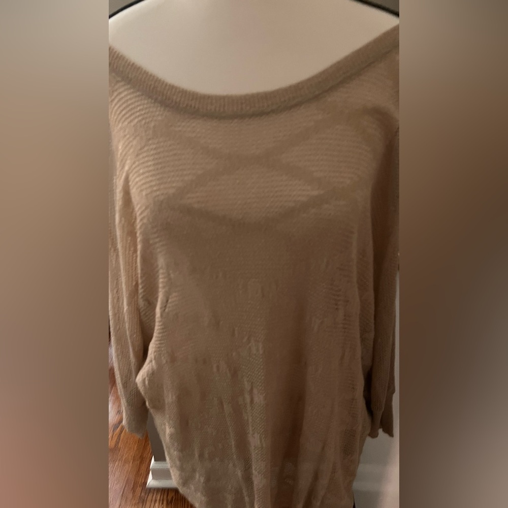 Elegant Gold Sheer Sweater